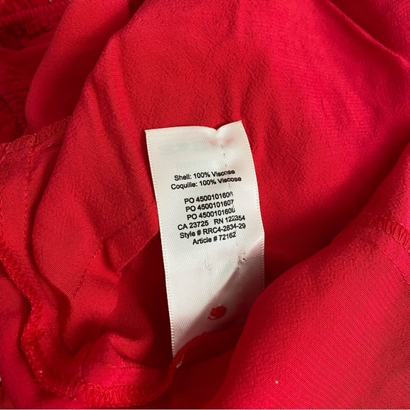 Aritzia Wilfred Free “Aurelia” Red Ruffle Blouse ❤️ - Picture 7 of 9